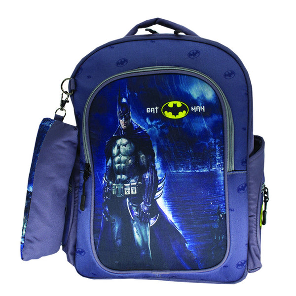 School backpack model 13 BatMan gray