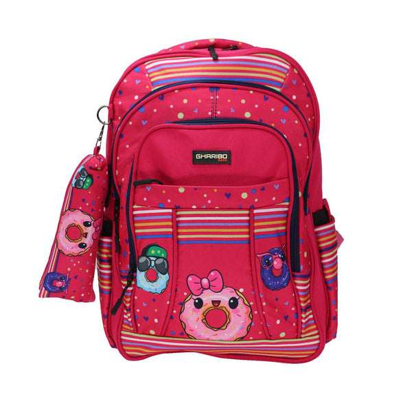 School backpack model 19 Donuts pink