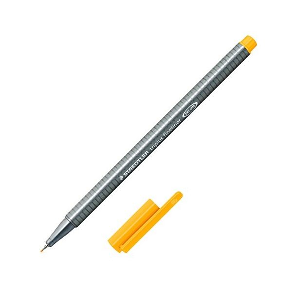 <p>

The Staedtler TRIPLUS 334-43 Light Orange FINELINER PEN is a slim and lightweight fineliner pen with a 0.3mm superfine metal-clad tip. This pen has an ergonomic hexagonal-shaped barrel for fatigue-free writing and a dry-safe feature that allows for several days of cap-off time without the ink drying out. It is also acid-free. Manufactured in Germany from high quality materials, this pen weighs approximately 0.1 lb.</p><ul>
    <li><span style="font-family: Arial, Helvetica, sans-serif;"><em><strong>Sta