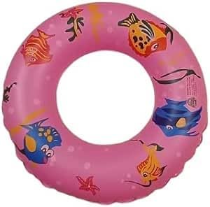 Inflatable Swimming Ring With Cute Design For Kids 70 Cm | Multiccolor