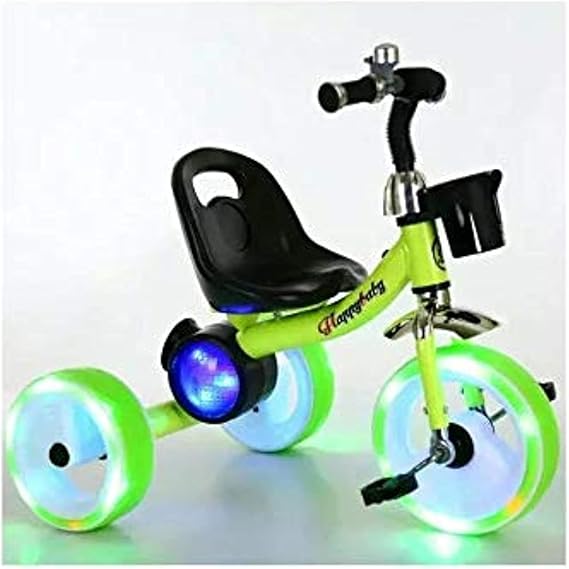 Cool Baby Tricycle With Led Light Speaker | Green