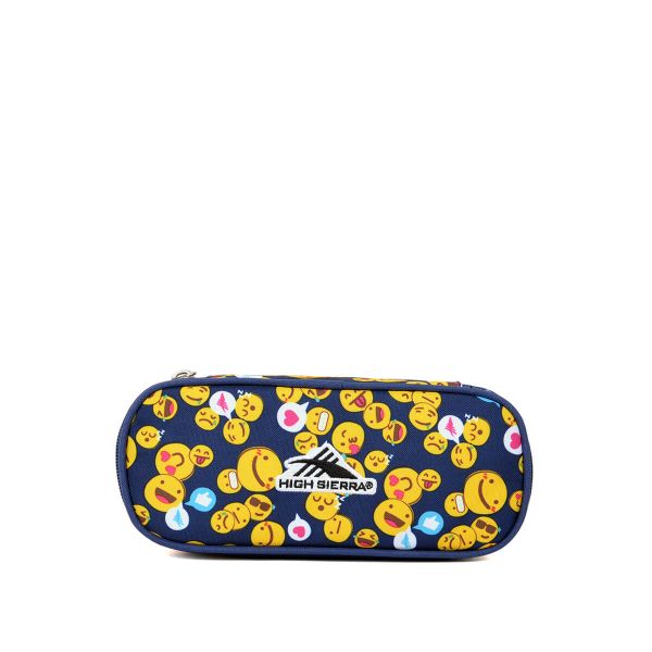 Emoji Pencil Case | Navy Yellow