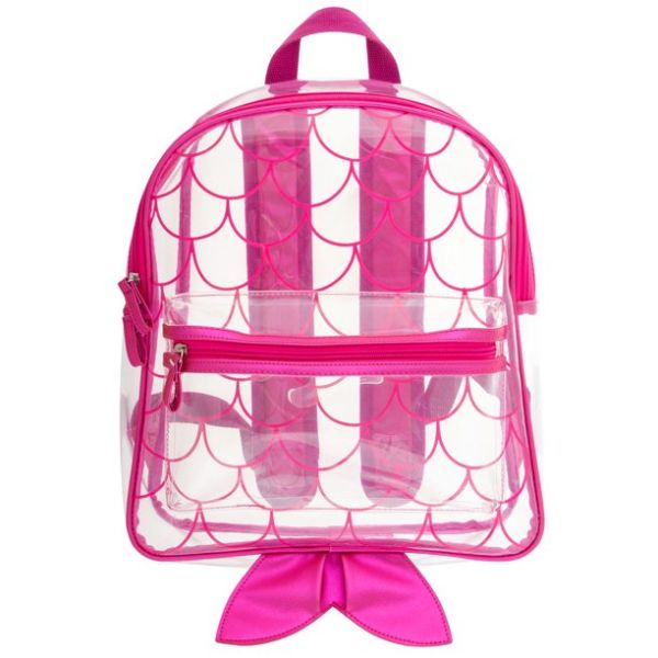 Stephen Joseph Clear Backpack Mermaid | Fuchsia