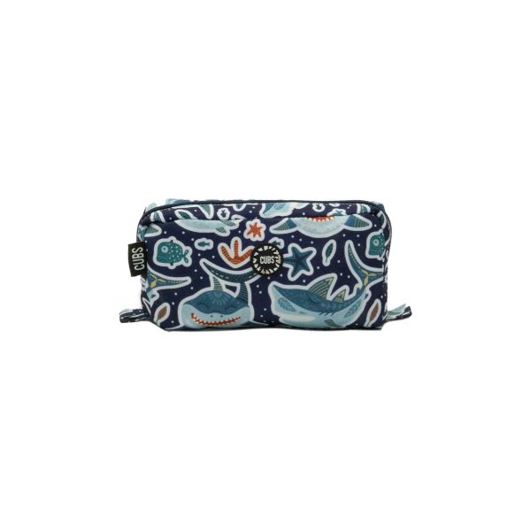 CUBS Smily Sharky Pencil Case| Blue