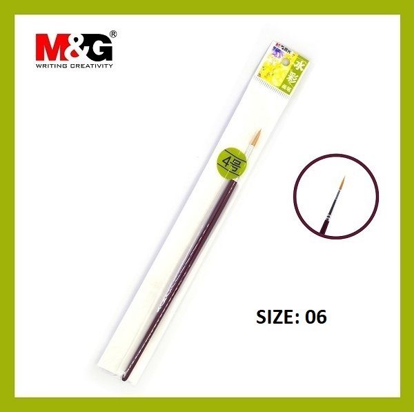 <p>

This M&G Paint Brush is designed to help you explore your artistic side and learn the fundamentals of painting. Whether you are a beginner or an experienced painter, the brush will help you in your creative journey. The brush is made of high-quality materials, ensuring that it is durable and long-lasting. The brush has a size 6 design, and its model number is ABH97886F. 

The brush is ideal for introducing you to the basics of painting and giving you the skills you need to become a great artist. It is 