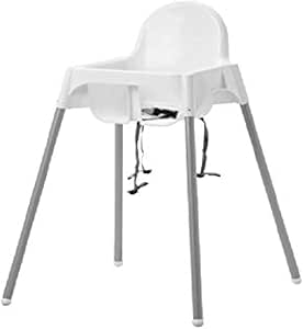 Antilop High Chair With Safety Belt | White