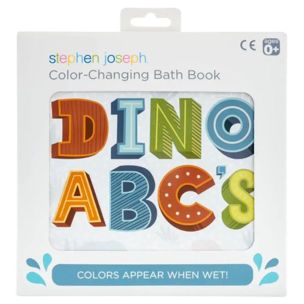 Stephen Joseph Color Changing Bath Book Dino