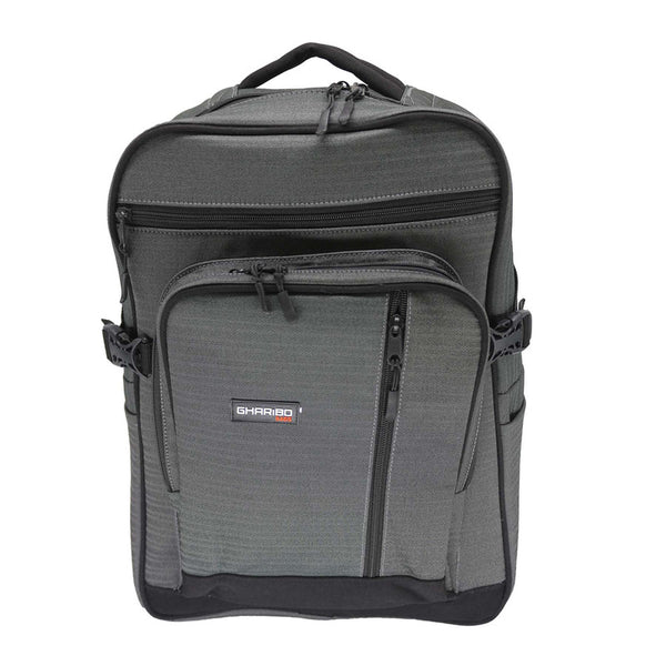 School backpack model 31 solid gray