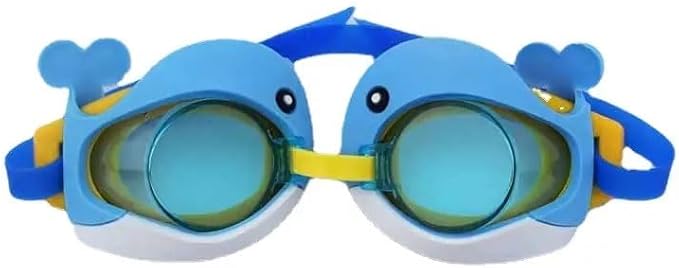 Adjustable Soft Silicone Cartoon Swimming Goggles Anti Fog And Uv Leak Proof Kids | Blue