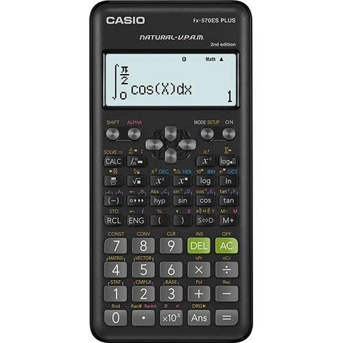 <p>

The Casio Scientific Calculator fx-570ES Plus Second Edition is the perfect tool for students of all ages and levels. It is designed to make math easier and more enjoyable. This calculator features a multi-replay function so you can review your calculations, statistical calculations, standard-decimal conversion, and inequalities calculations. It also has simultaneous equations and polynomial equations capabilities. The Casio Scientific Calculator fx-570ES Plus Second Edition is made from high quality m