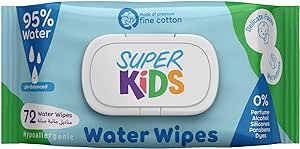 Super Kids Water Wipes For Skin Baby - 72 Pcs