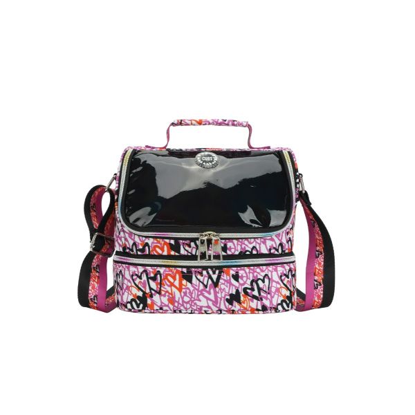 Cubs Colorful Love Lunch Bag | Pink Black