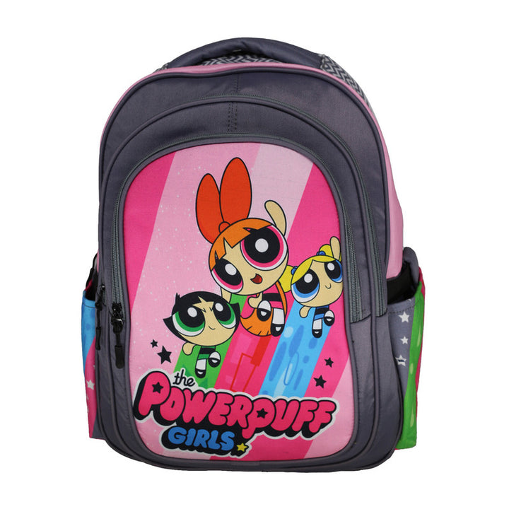 School backpack model 10 powerpuff girls gray