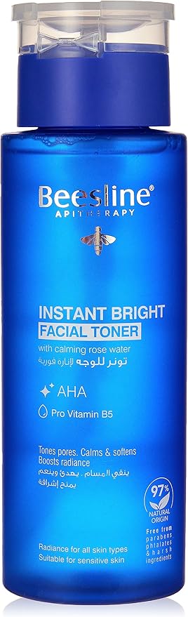 Beesline Instant Bright Facial Toner With Salicylic Acid For Ani Aging And Acne Prone Skin - 200Ml