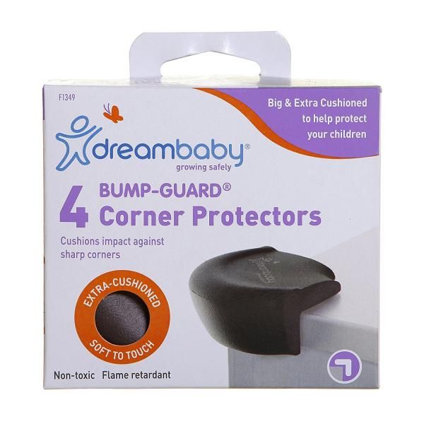 Dreambaby Bump Guard Corner Protectors 4 Pk | Brown