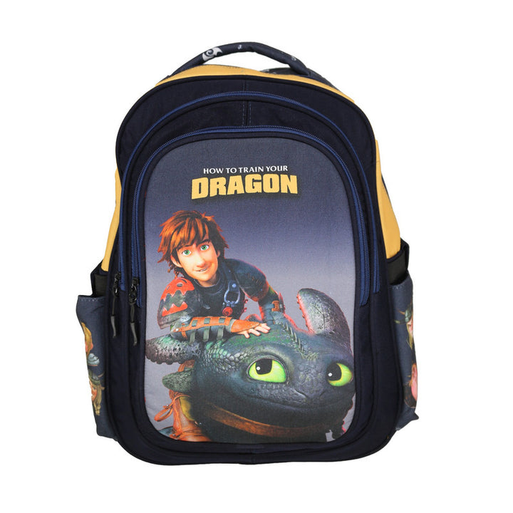 School backpack model 10 Dragon blue