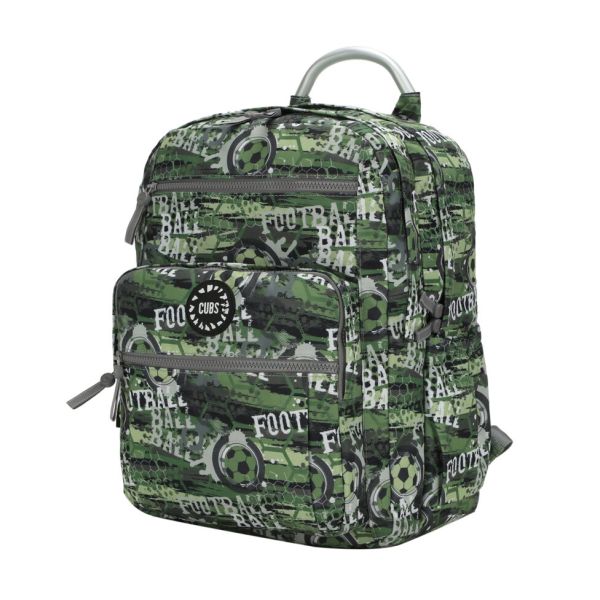 Cubs Army Football Backpack | Green Grey