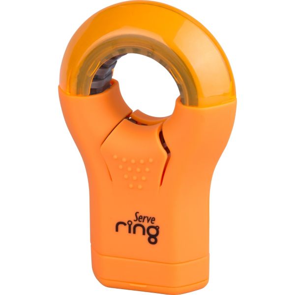 Serve Spinner Ring Sharpener And Eraser | Orange