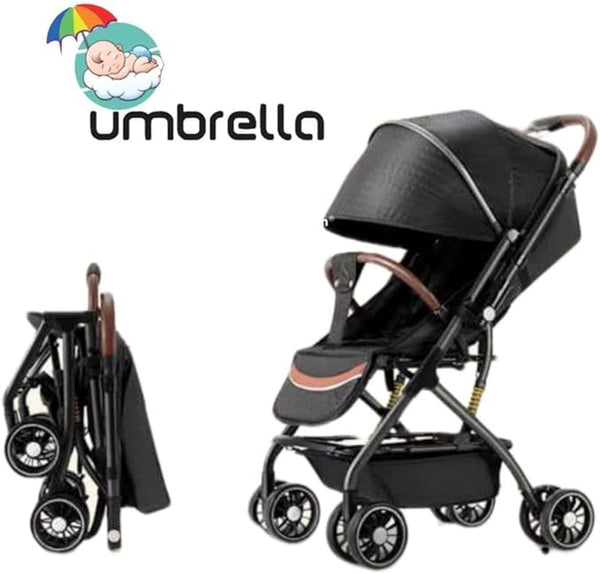 Umbrella X6 Premium Quality Folding Stroller With Arm And Umbrella - Black