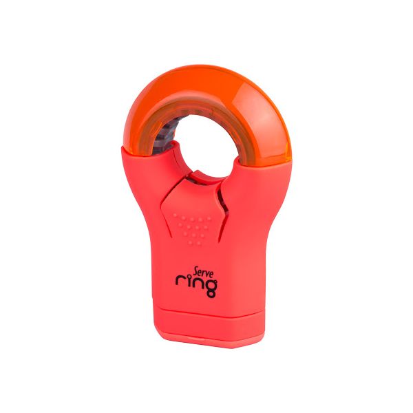 Serve Spinner Ring Sharpener And Eraser | Red