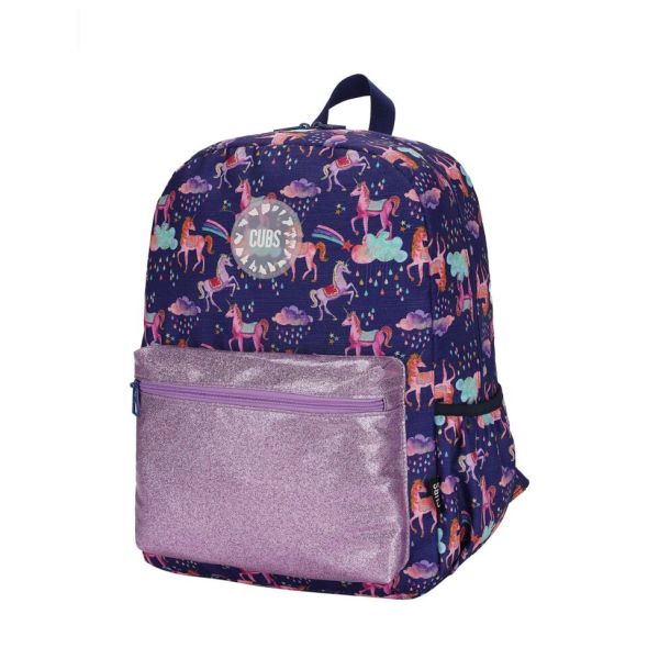 Cubs Unicorn Backpack | Navy Purple