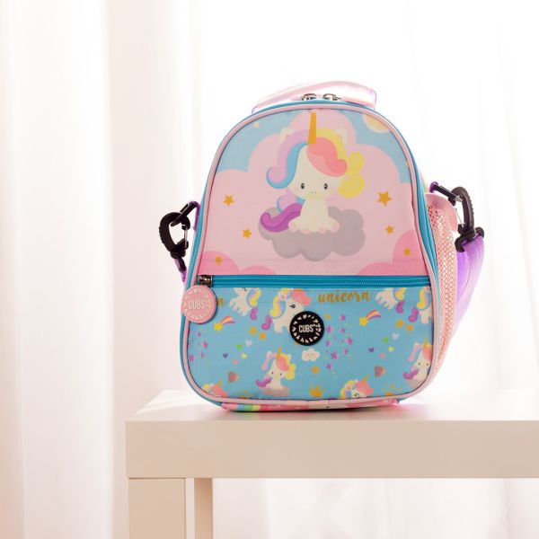 Cubs Unicorn Clouds Lunch Bag | Pink Blue