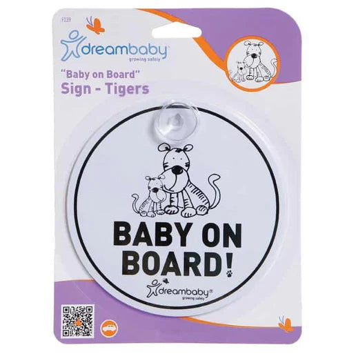 Dreambaby Round Baby On Board | White