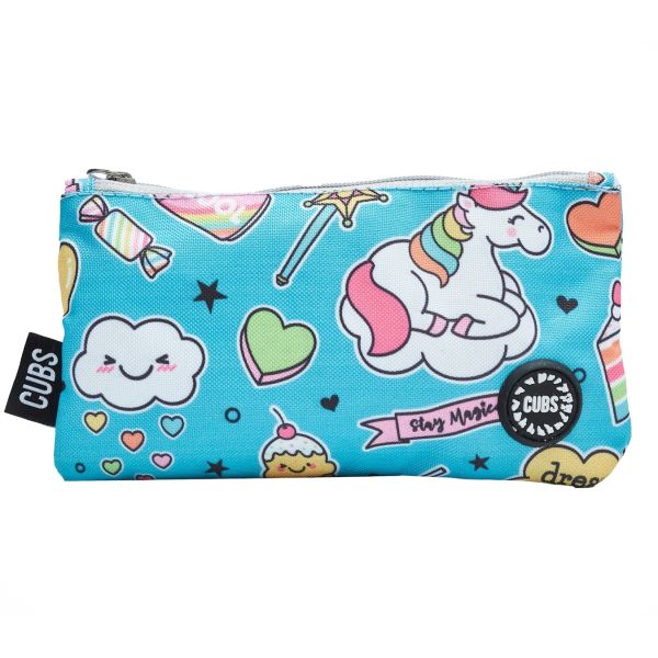 CUBS Baby Unicorn Pencil Case | Light Blue