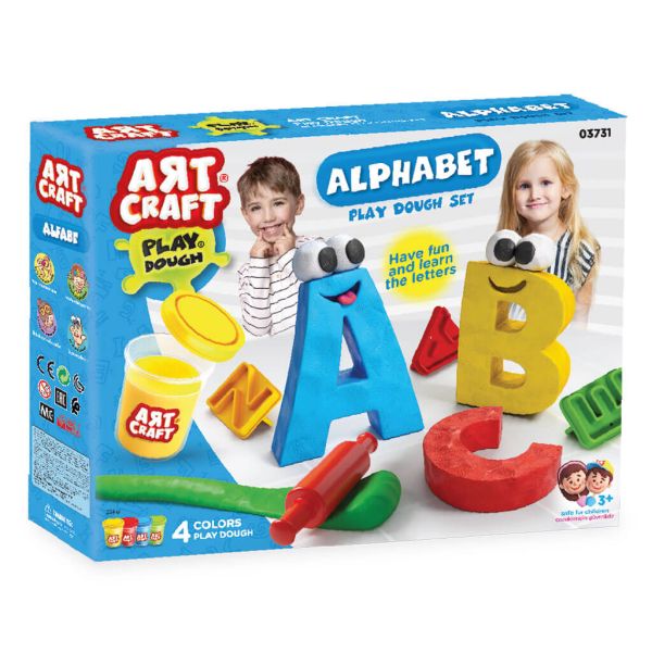 Dede Alphabet 4X56 G Play Dough Set