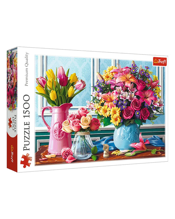 Flowers In Vases Puzzle 1500 Pcs