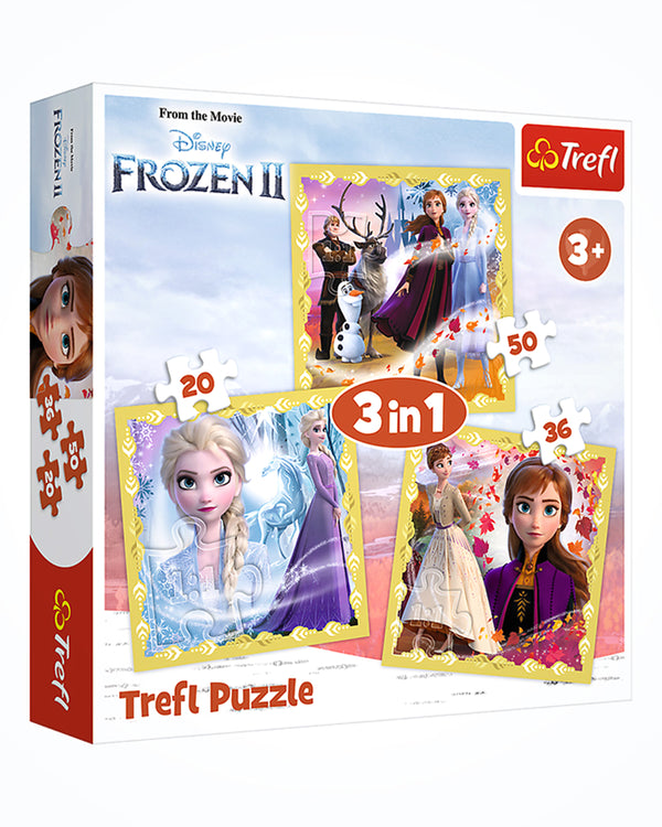 Frozen 3 In 1 Jigsaw Puzzle – 106 Pcs