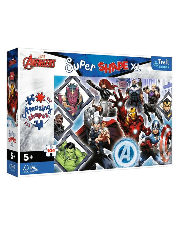 Avengers Super Shapes XL Puzzles - 104 Pieces