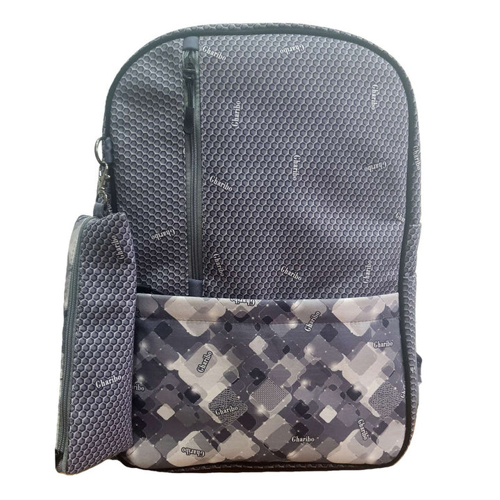 School backpack model 21 Beehives gray