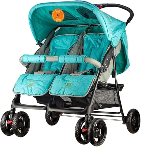 Gomaa Twin Baby Stroller | Blue Green