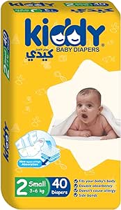 Kiddy Baby Diapers Small (size 2) 40 diapers