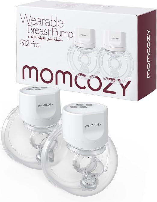 Momcozy S12 Pro Hands-Free Breast Pump Wearable, Double Wireless Pump 2 Pack