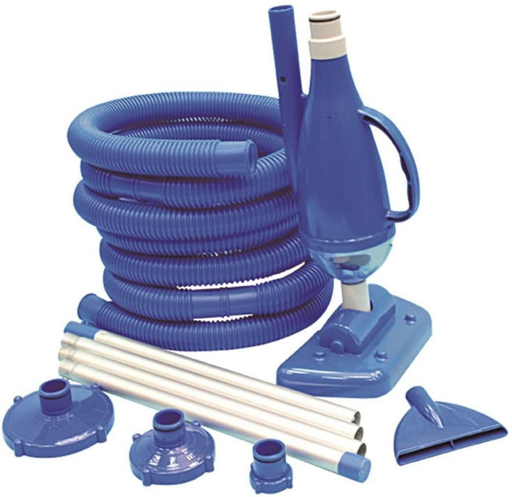 <p>


This Jilong AVENLI Deluxe Cleaning Kit with Suction System - No:290461 is the perfect set of tools to keep your pool clean and free of debris. It is made of high quality materials, and comes with a long swimming pool hose (5m x 32mm diam), aluminum rod that can be assembled in 4 pieces and 3 adapters for connection to the filter pump. This cleaning kit also comes with two interchangeable nozzles – a flat vacuum cleaner and a brush vacuum cleaner, so you can easily clean the bottom and walls of your po