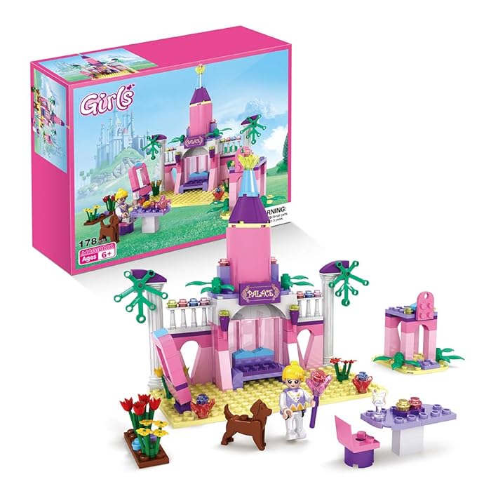 Cogo 3272 Princess And Prince Palace Building Blocks Construction Bricks 178 Pieces