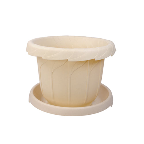 Romanian Plant Pot 25cm Beige