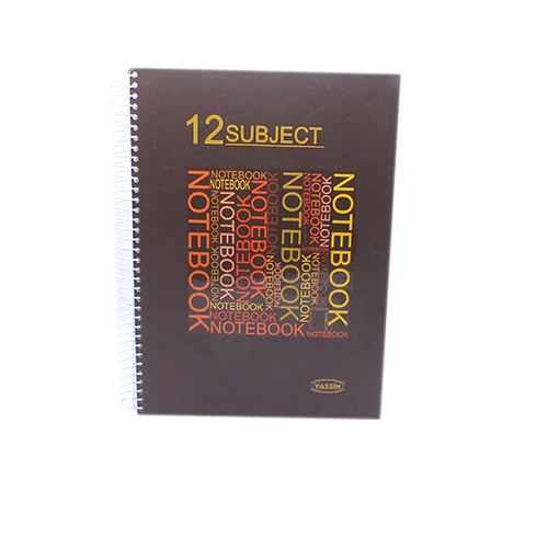 <p>

The NoteBook Yassin 12 Subject - 252 Sheet - A4 is a perfect choice for both office and student use. It is made from high quality materials and designed for long-lasting performance. It has 252 sheets of A4 paper, each page with 12 different subject lines, allowing you to easily keep track of your notes and tasks. The notebook is perfect for taking notes in class, writing down ideas, and organizing projects. Its spiral binding helps you to easily flip through pages so you can quickly reference your not