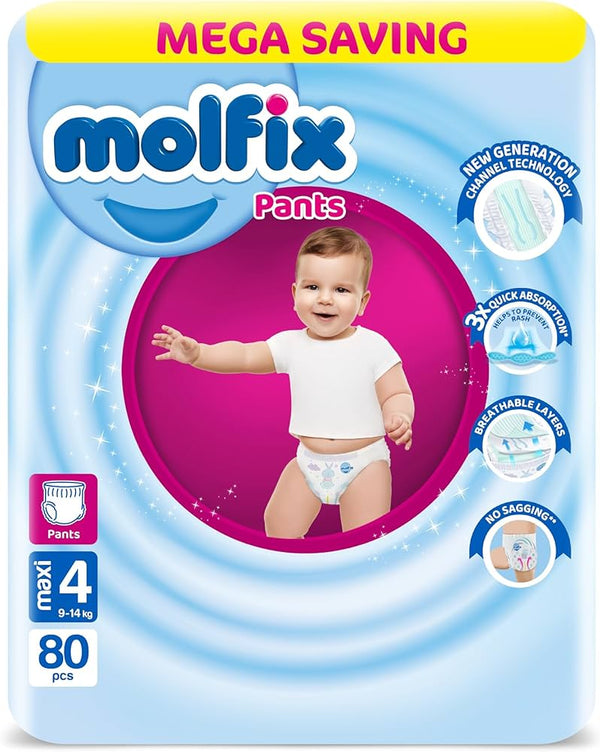 Molfix Pants Anatomic-Fit 80 pieces Maxi Size 4