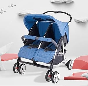 Gomaa Twin Baby Stroller | Blue