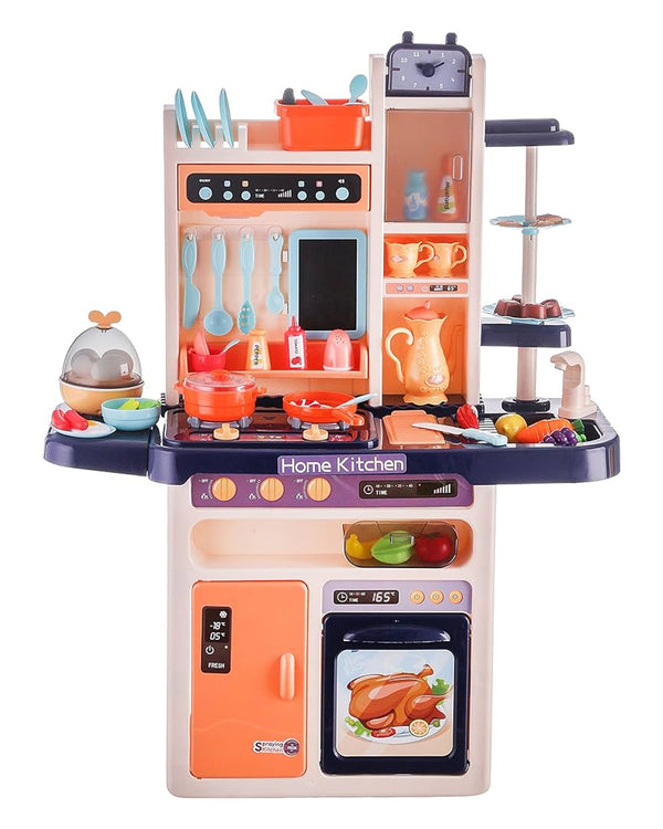 Toy Modern Kitchen Playset with Light & Sound, 65 Pieces