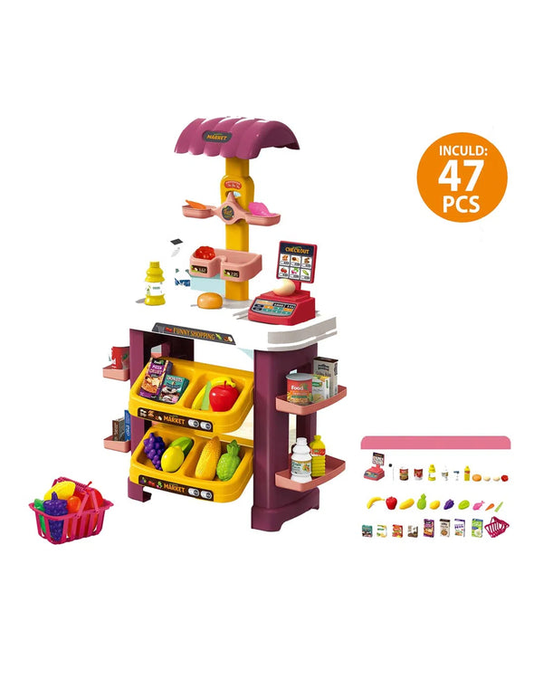 Toy Market Shopping Market Role Play Series - 47 Pcs