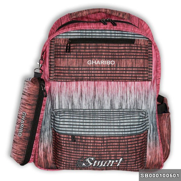 School backpack model 1 tree red