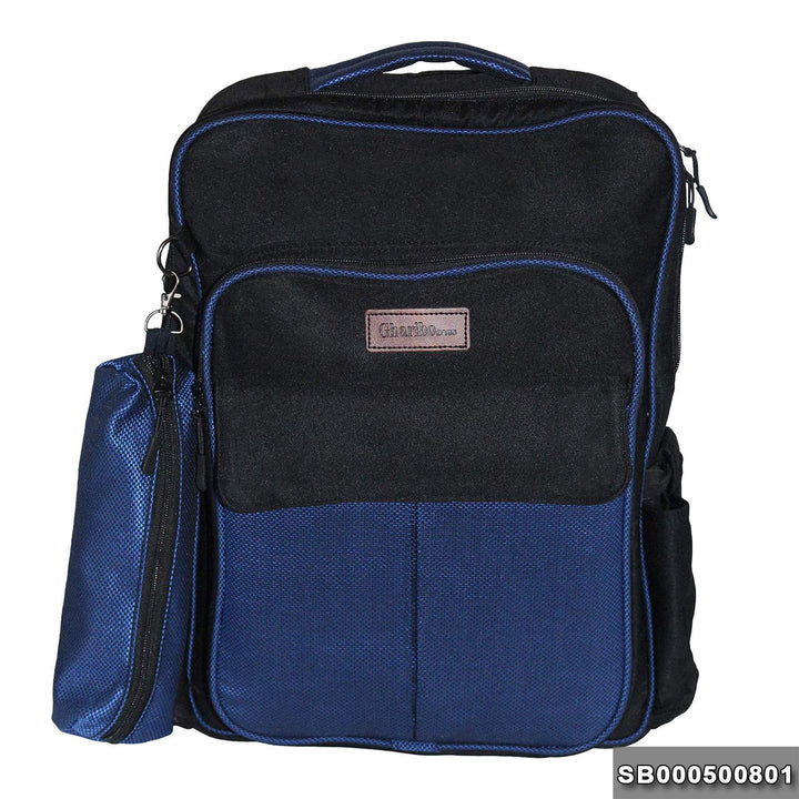 School backpack model 5 Brilliant colors blue