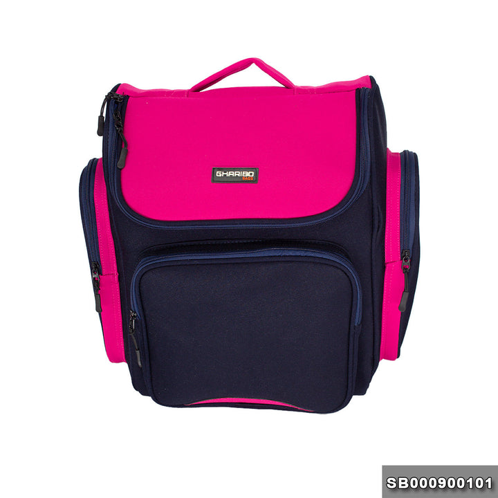 School backpack model 9 pink