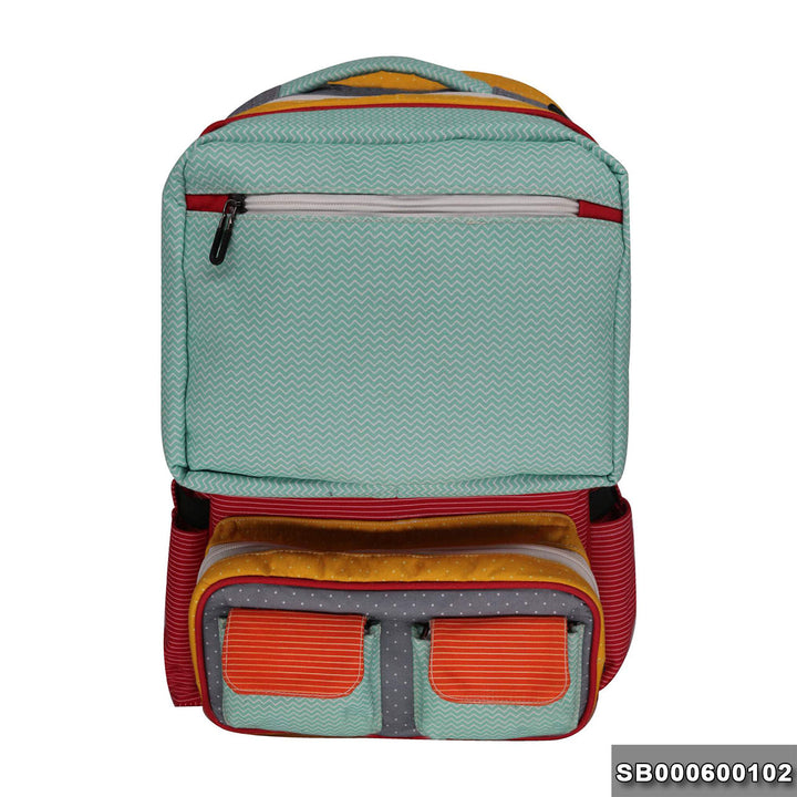 School backpack model 6 green