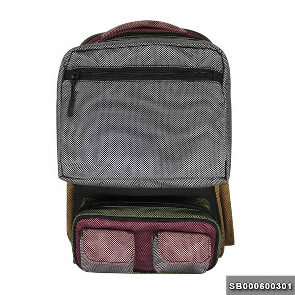 School backpack model 6 gray