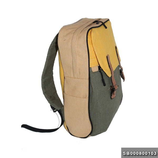 School backpack model 8 green